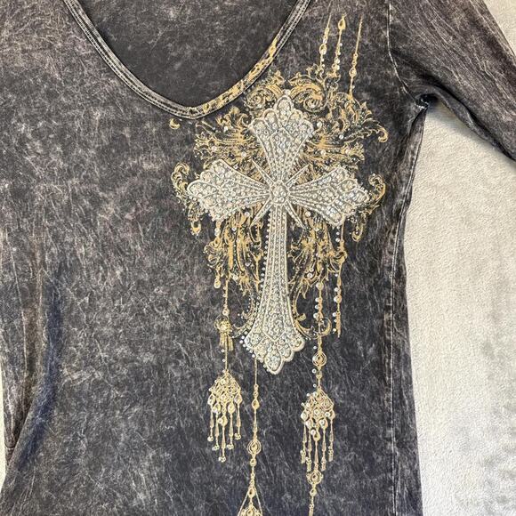 Vintage y2k Day trip vocal embellished longsleeve size large - Picture 7 of 7